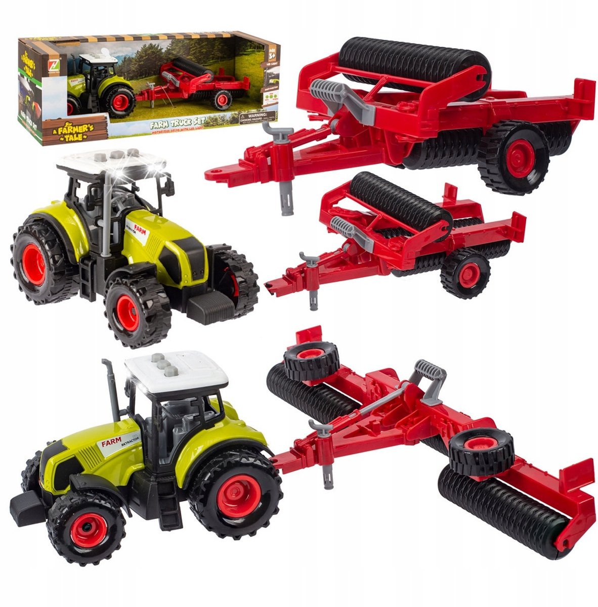 Boerderij Tractor met Aanhanger Speelgoed Set