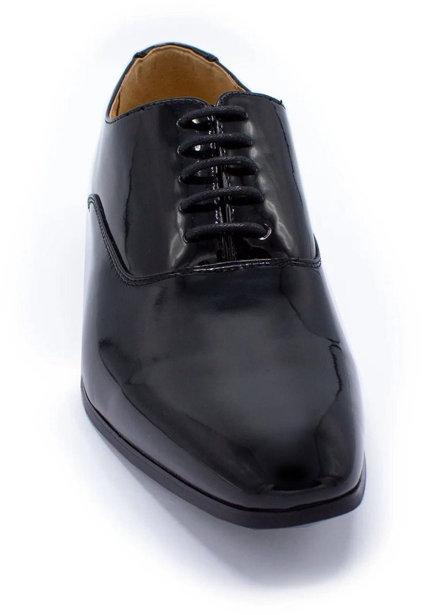 GENTS - Heren schoenen - Veterschoenen - Nette schoenen - Leer - Zwart - Maat 47/47