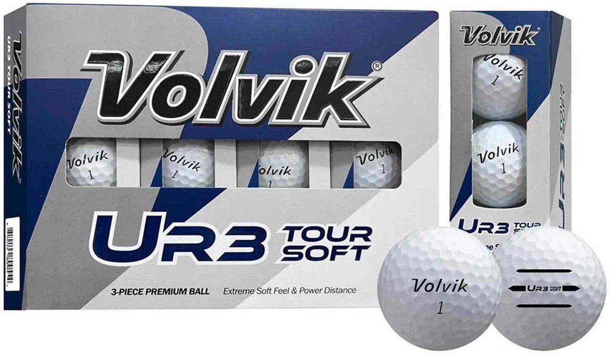 Volvik New Tour Soft Golfballen Wit