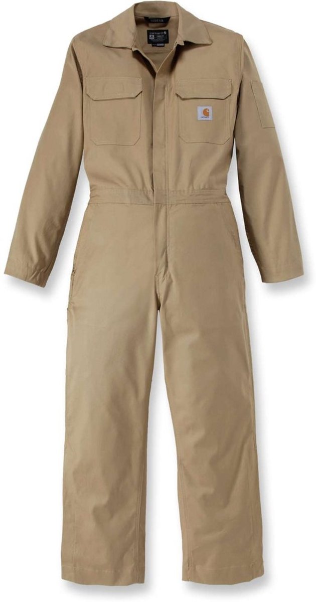 Carhartt Overall Rugged Flex Canvas Coverall donkerkaki