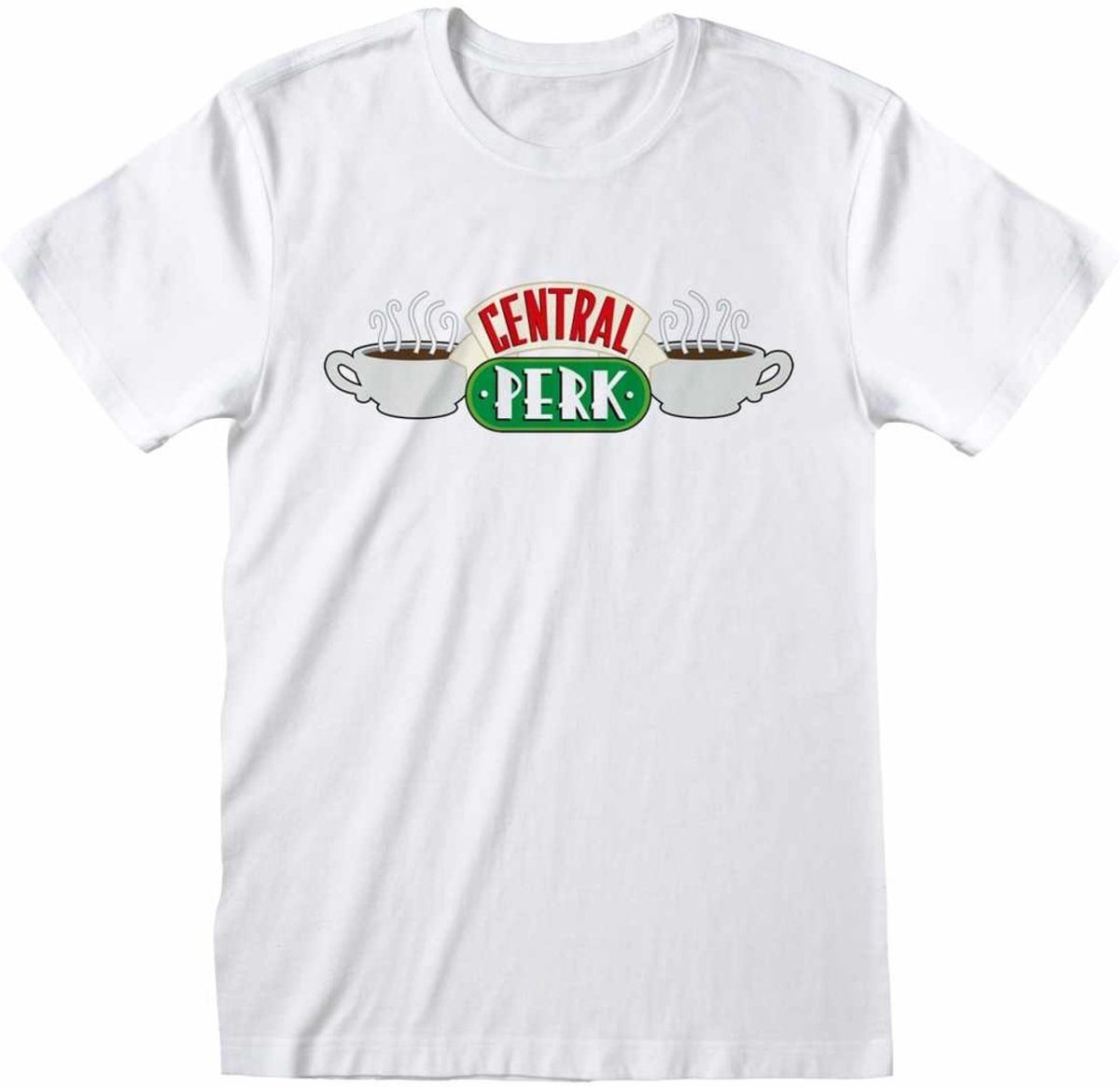 Friends - Central Perk White T-Shirt White-XL