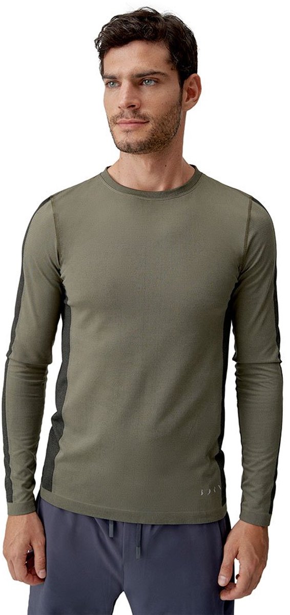 Born Living Yoga Kilux T-shirt Met Lange Mouwen Groen XL Man