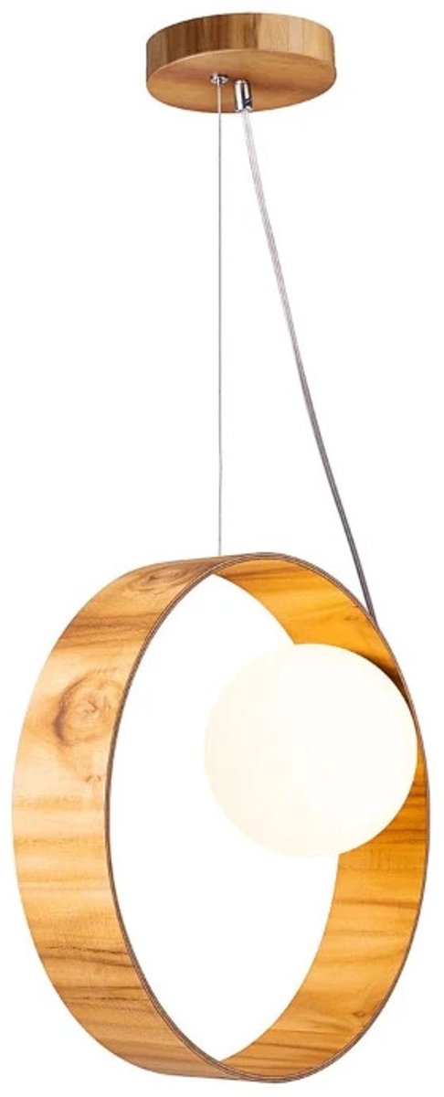 Accord Houten LED Hanglamp Sfera | 1X E27 Max 40W | Teak