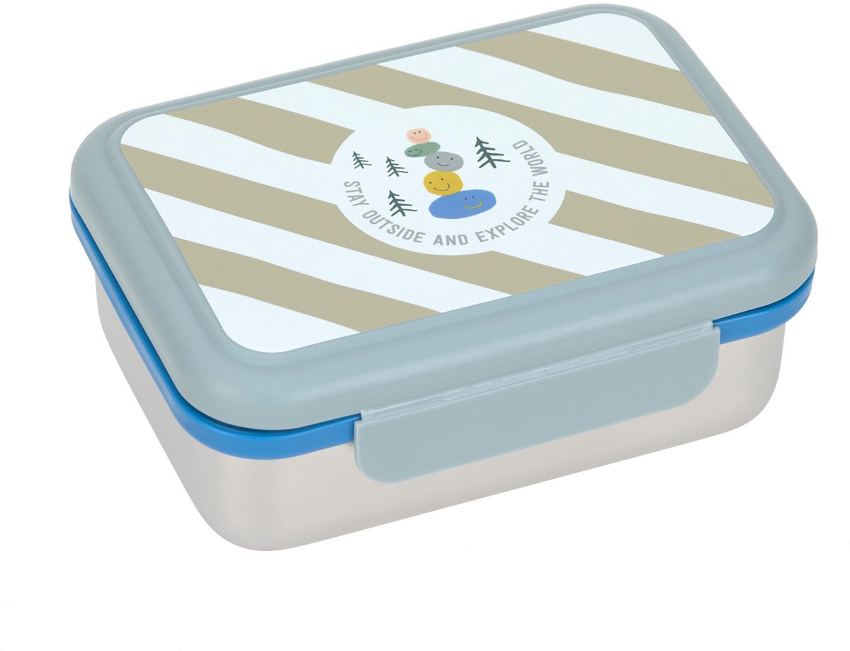 Lässig Lunchbox RVS - Sunny Explorer - Green/Blue