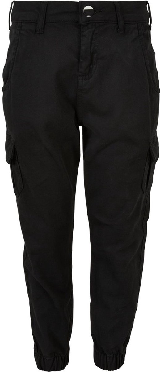 Urban Classics High waist Kinder Cargobroek Kids 146/152 Zwart