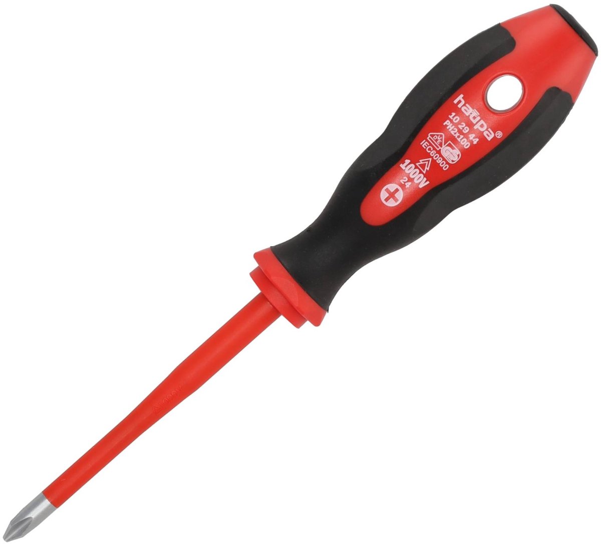 Haupa VDE Geïsoleerde Kruiskopschroevendraaier HupSlim PH 2