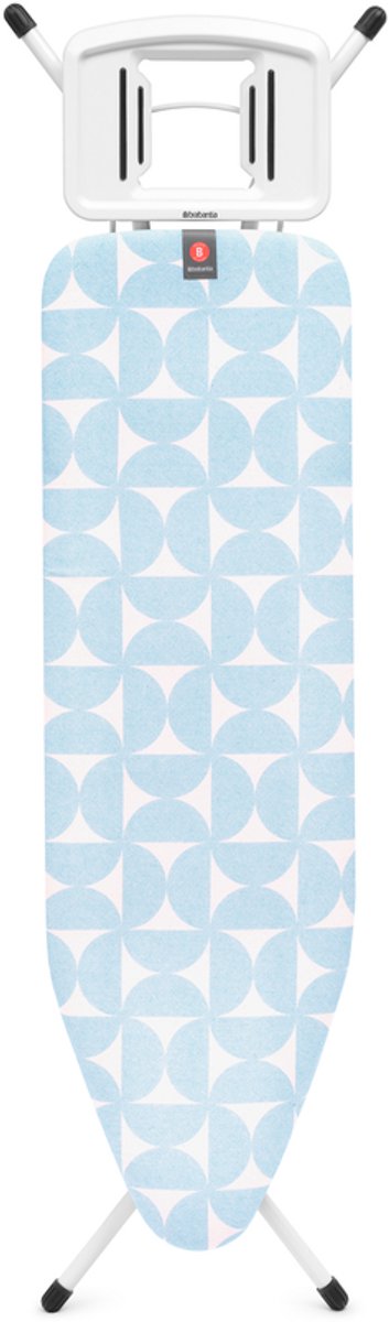 Brabantia STRIJKPLANK B - 124 x 38 cm voor stoomstrijkijzer - Fresh Breeze
