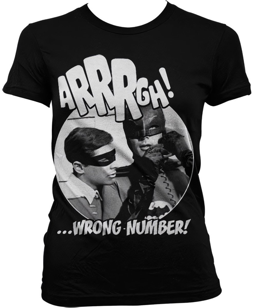 DC Comics Batman Dames Tshirt -2XL- Arrrgh Wrong Number Zwart