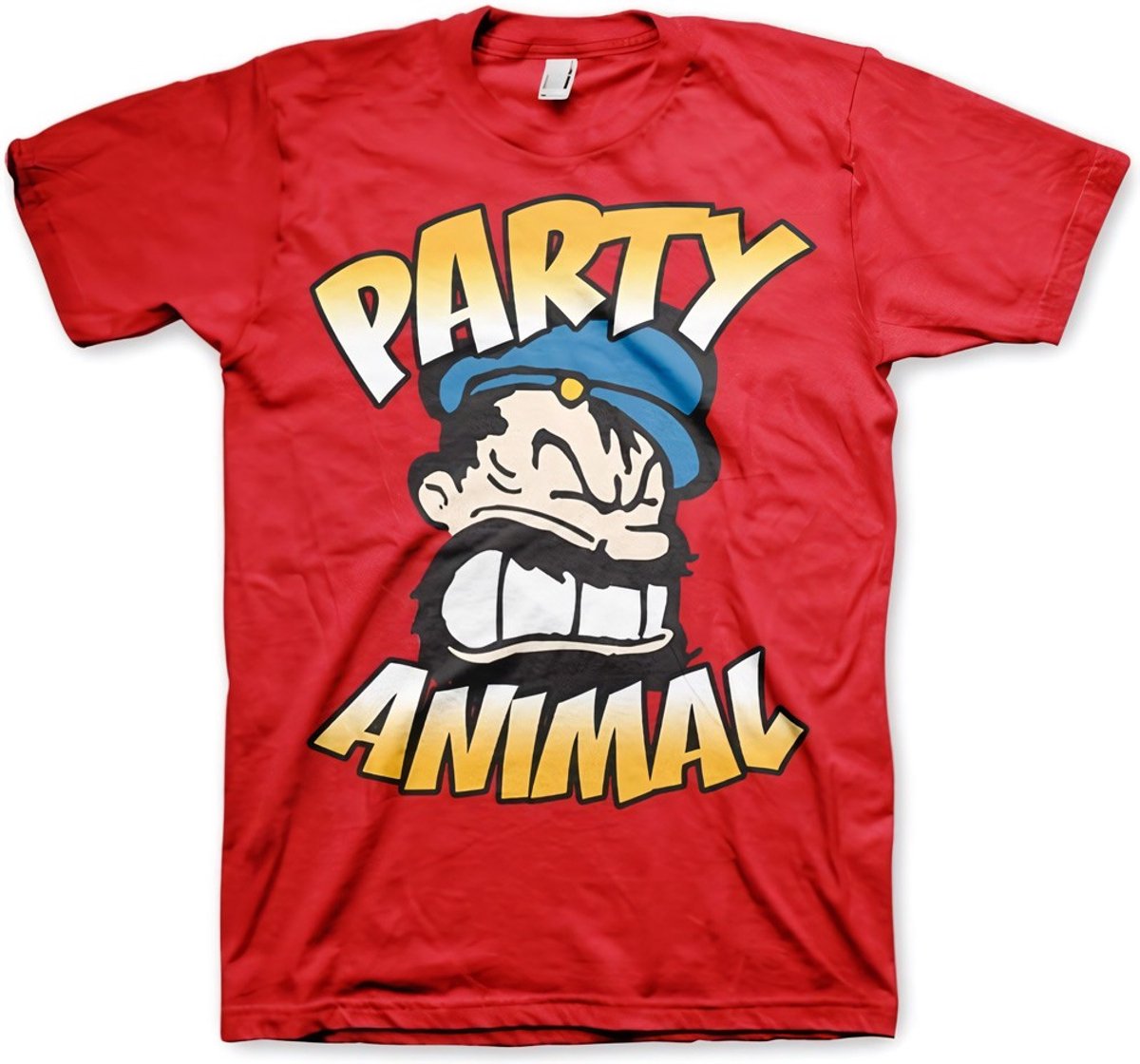 Popeye Brutos Party Animal T-Shirt Red-M