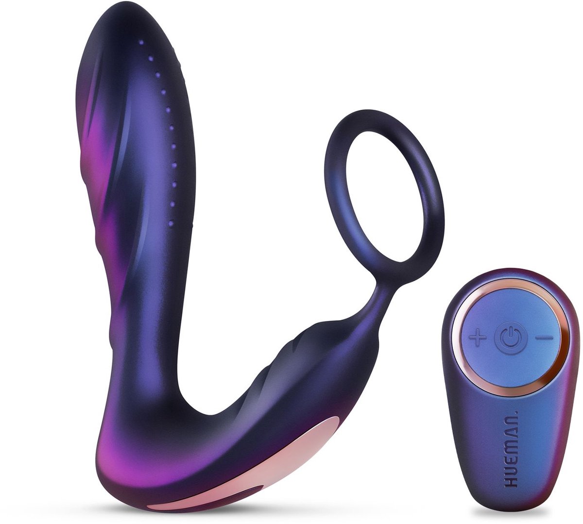 Hueman - Black Hole Anaal Vibrator Met Cockring