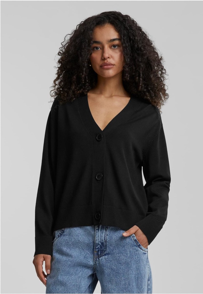 Urban Classics Knitted Cardigan M Zwart