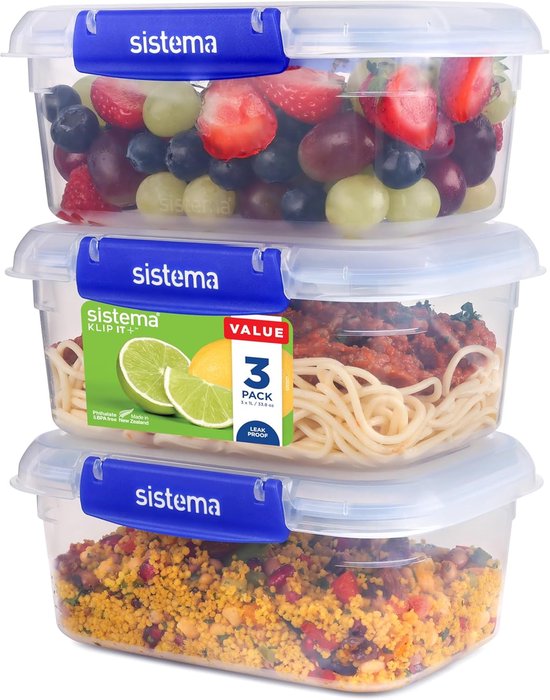 YASHE 32 stuks voedselcontainers van kunststof met deksel, luchtdicht, voor het opbergen van de keuken, 100% waterdicht, BPA-vrij, met etiketten