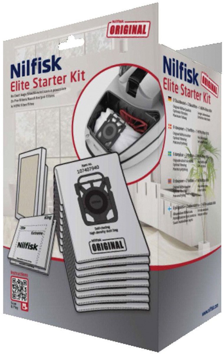 Nilfisk Stofzuigerzak Elite Starterkit Elite Classic, Elite Comfort 107407952