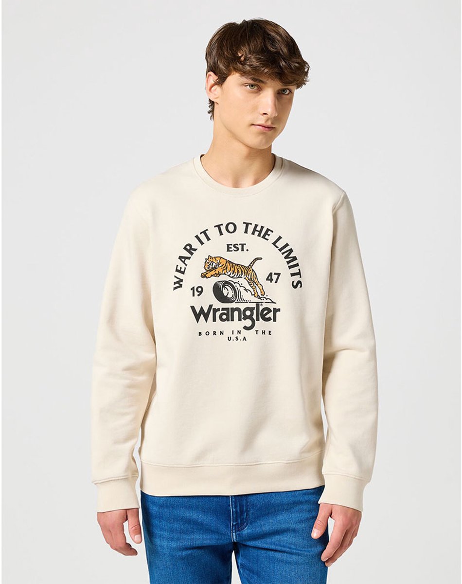Wrangler 112357365 Sweatshirt M Man Wit