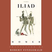 L'Iliade d'Homère, traduite par Robert Fitzgerald. Une illustration de deux guerriers grecs.