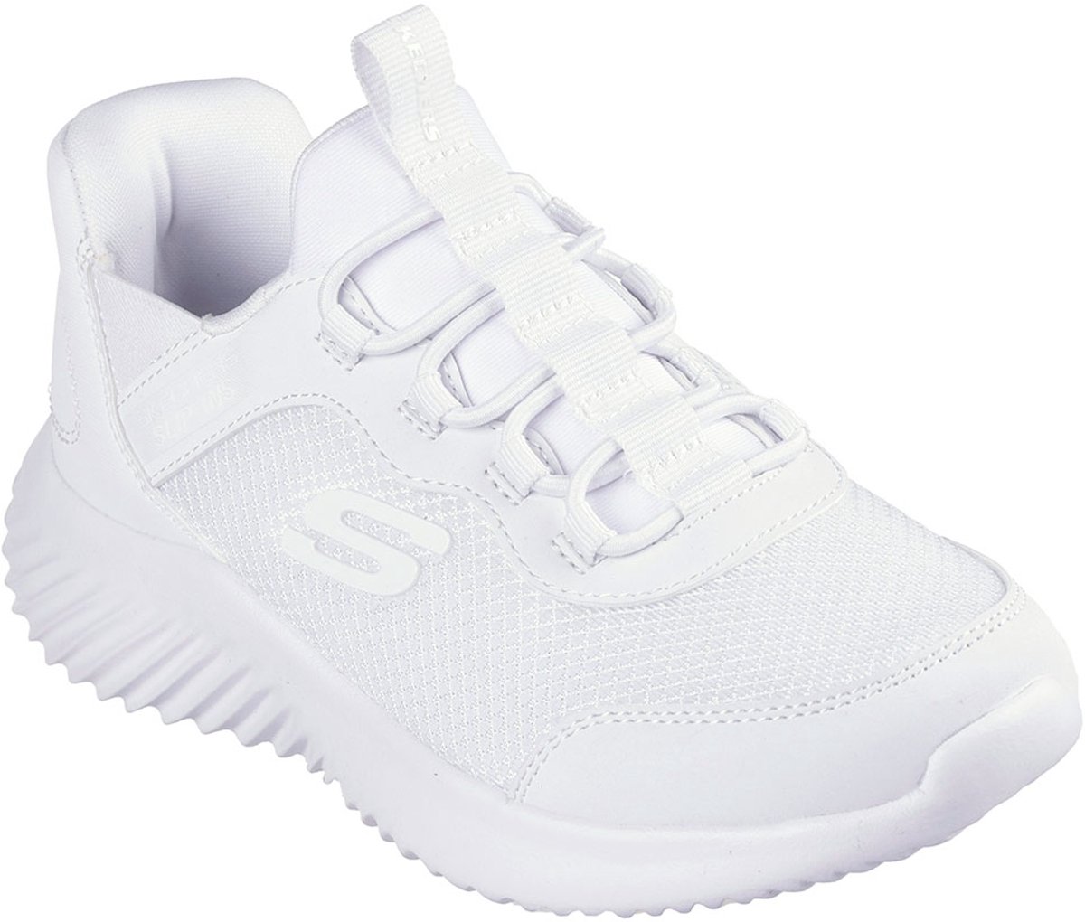 Skechers Bounder Brisk Burst White Synthetic / Textile / White Trim