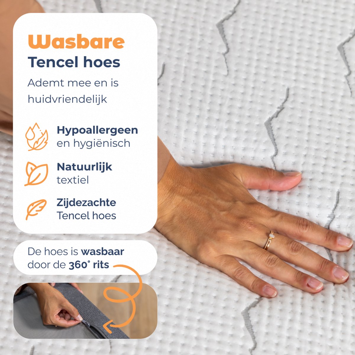 Best Best Life Matras 160x200 - Traagschuim, aanpasbaar thumbnail 6