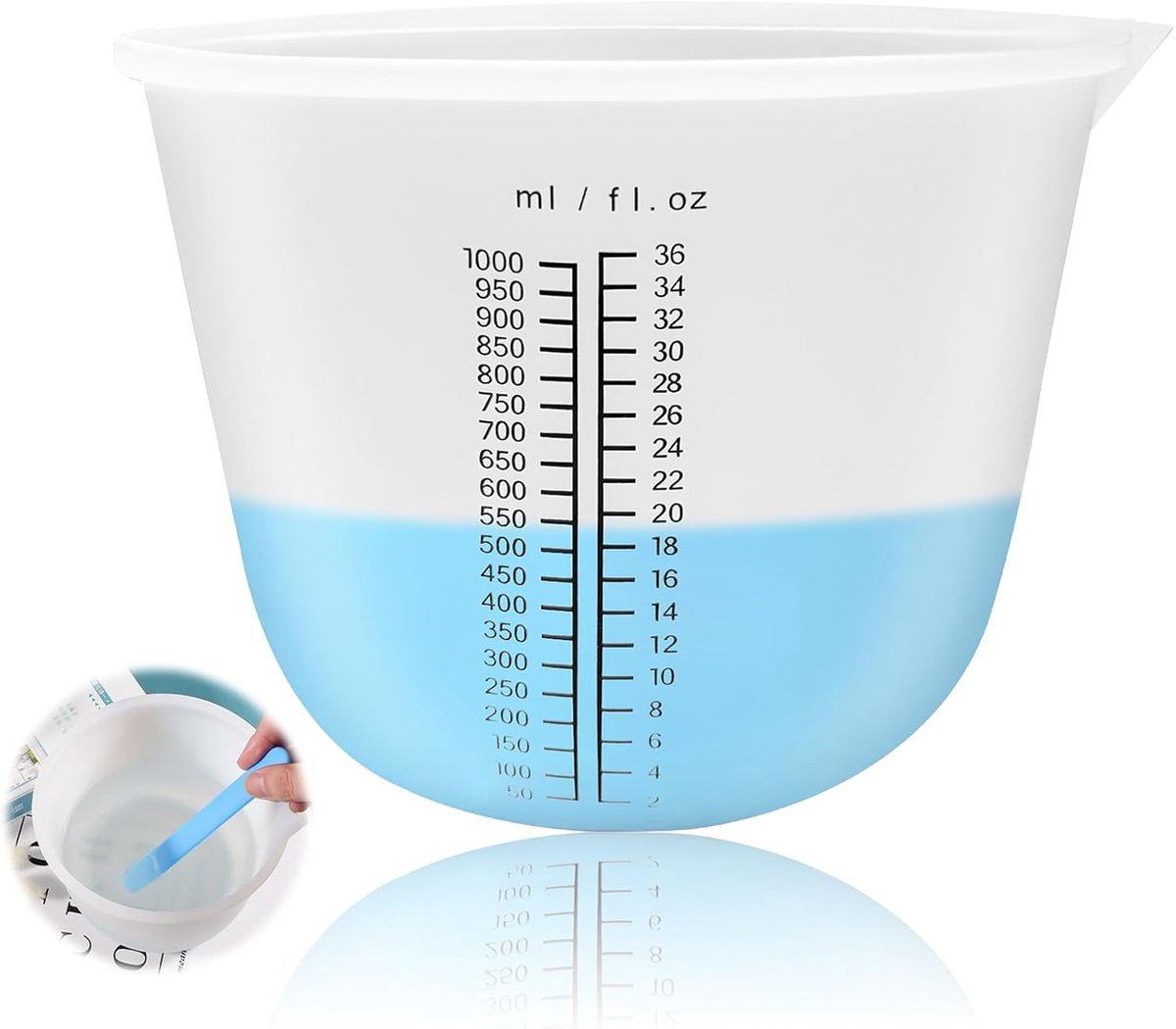 Allecto Plus - Siliconen maatbeker voor epoxyhars en waxen, gietvormen en sieraden maken