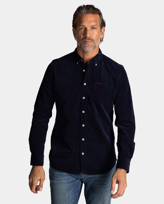NZA - Donkerblauw corduroy shirt