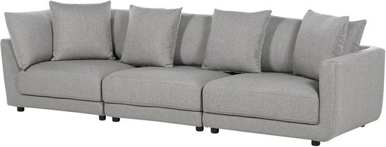 SIGTUNA - Canapé trois places - Gris clair - Polyester