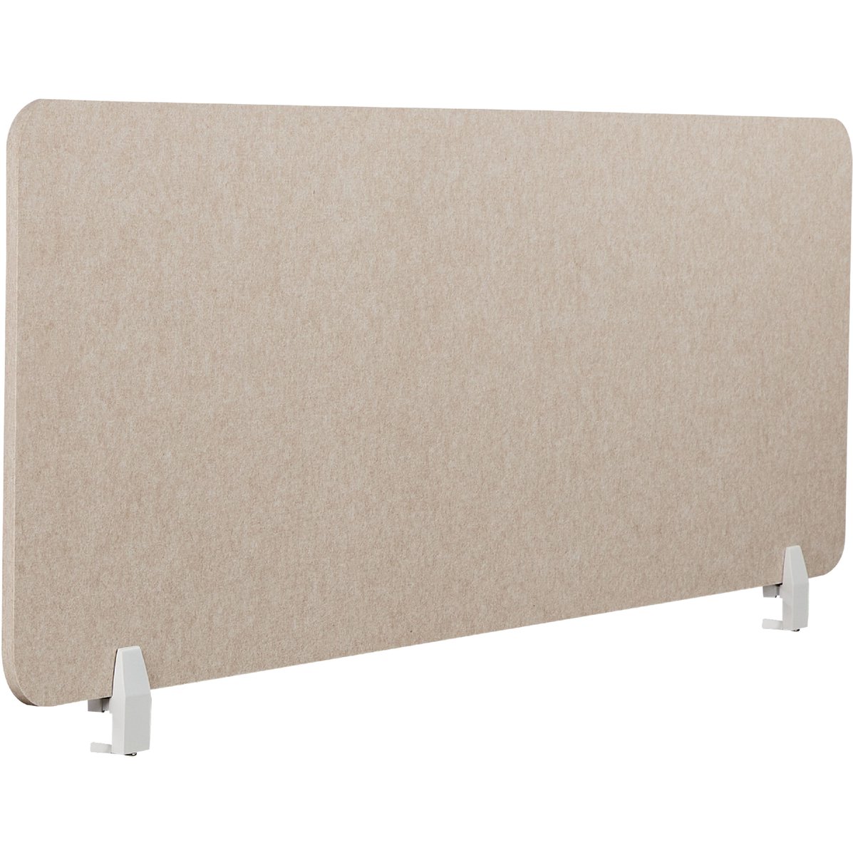 BELIANI SPLIT - Bureauscherm - Beige - 50 x 160 cm - Polyester