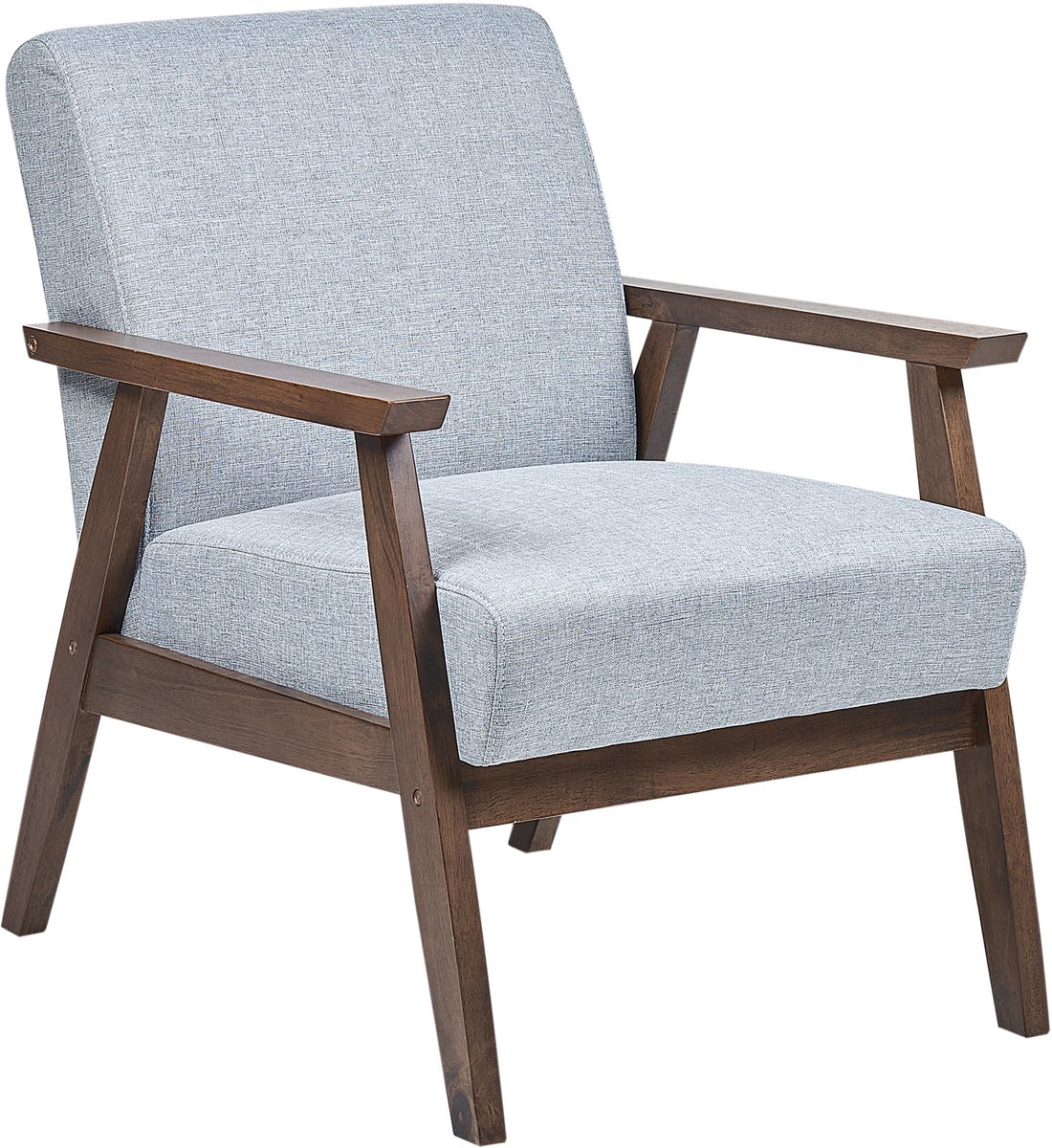 ASNES - Fauteuil - Lichtgrijs - Polyester