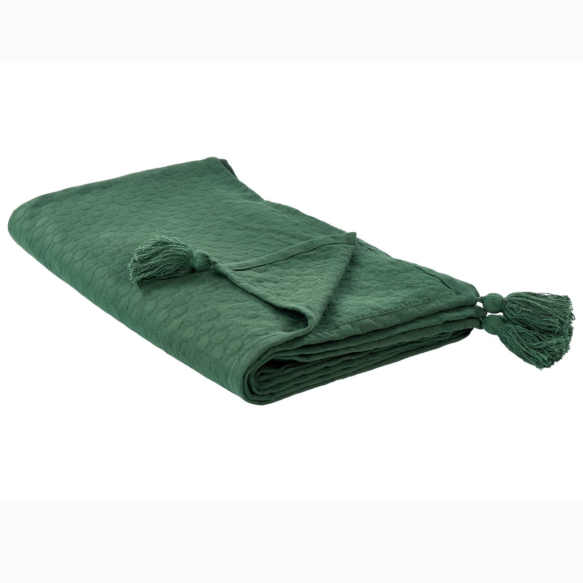 LINDULA - Sprei - Groen - 150 x 200 cm - Katoen