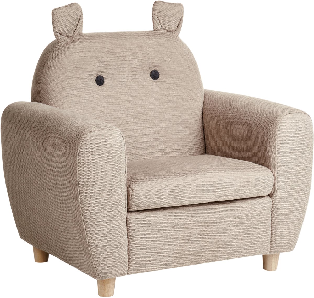 MARIBO - Kinderfauteuil - Taupe - Polyester