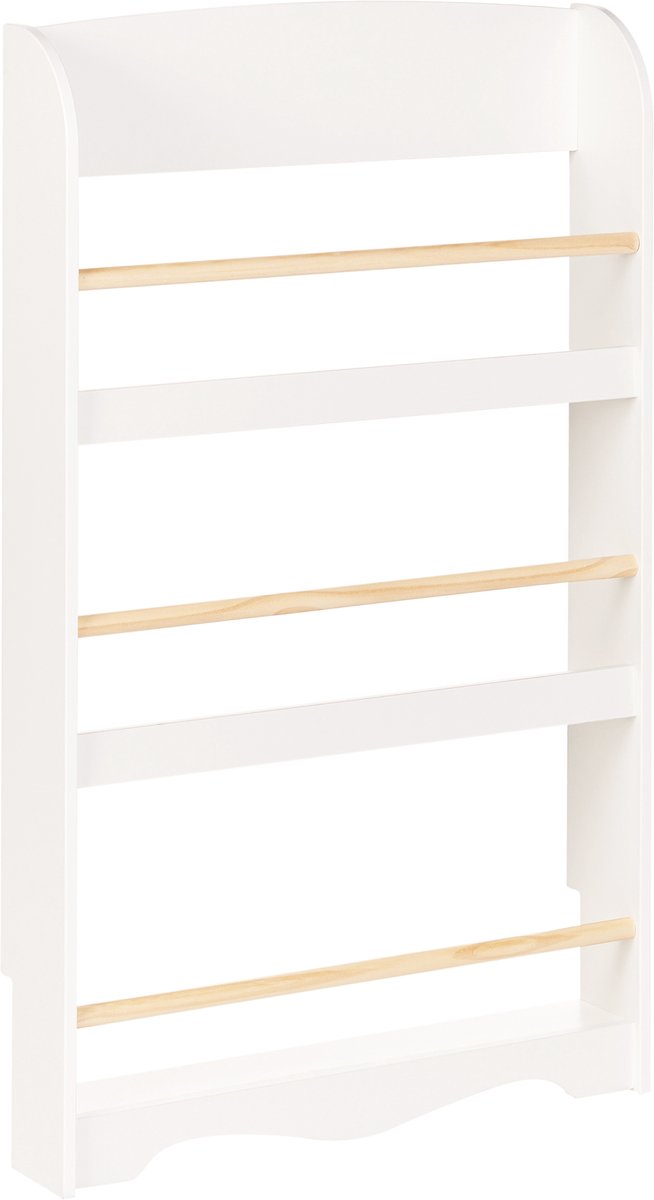 LILOET - Wandboekenkast - Wit - MDF