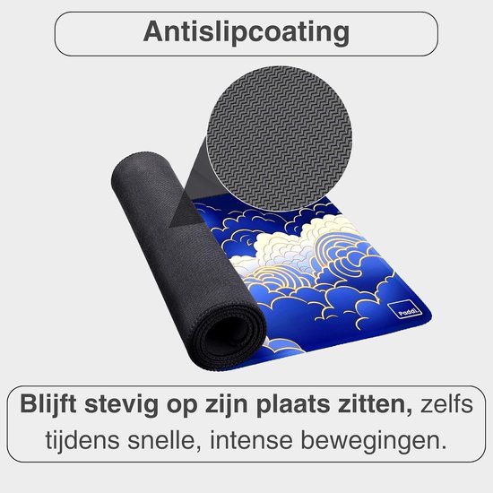 Grote Gaming Muismat XXL - Bureaumat van Gerecycled Materiaal - Extra Groot 900 x 400 x 3 mm — afbeelding 2