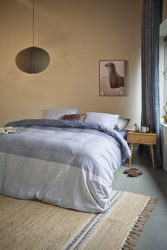 Beddinghouse Sanna dekbedovertrek - Eenpersoons - 140 x 200/220 cm - Blauw van Merkloos — afbeelding 2