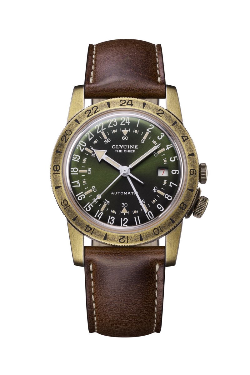Glycine GL0307 - Airman Vintage The Chief GMT 40