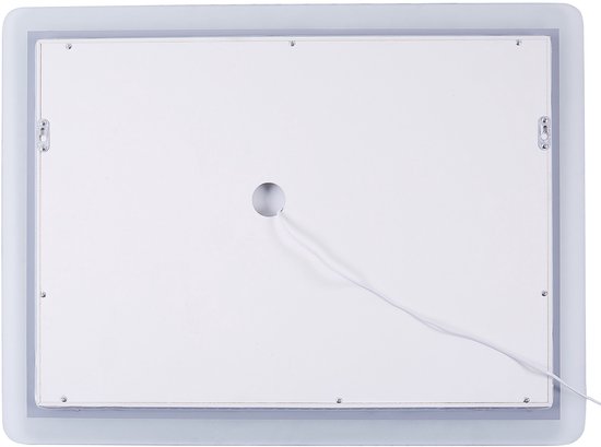 Beliani CORROY - Miroir LED- Argent - Glas