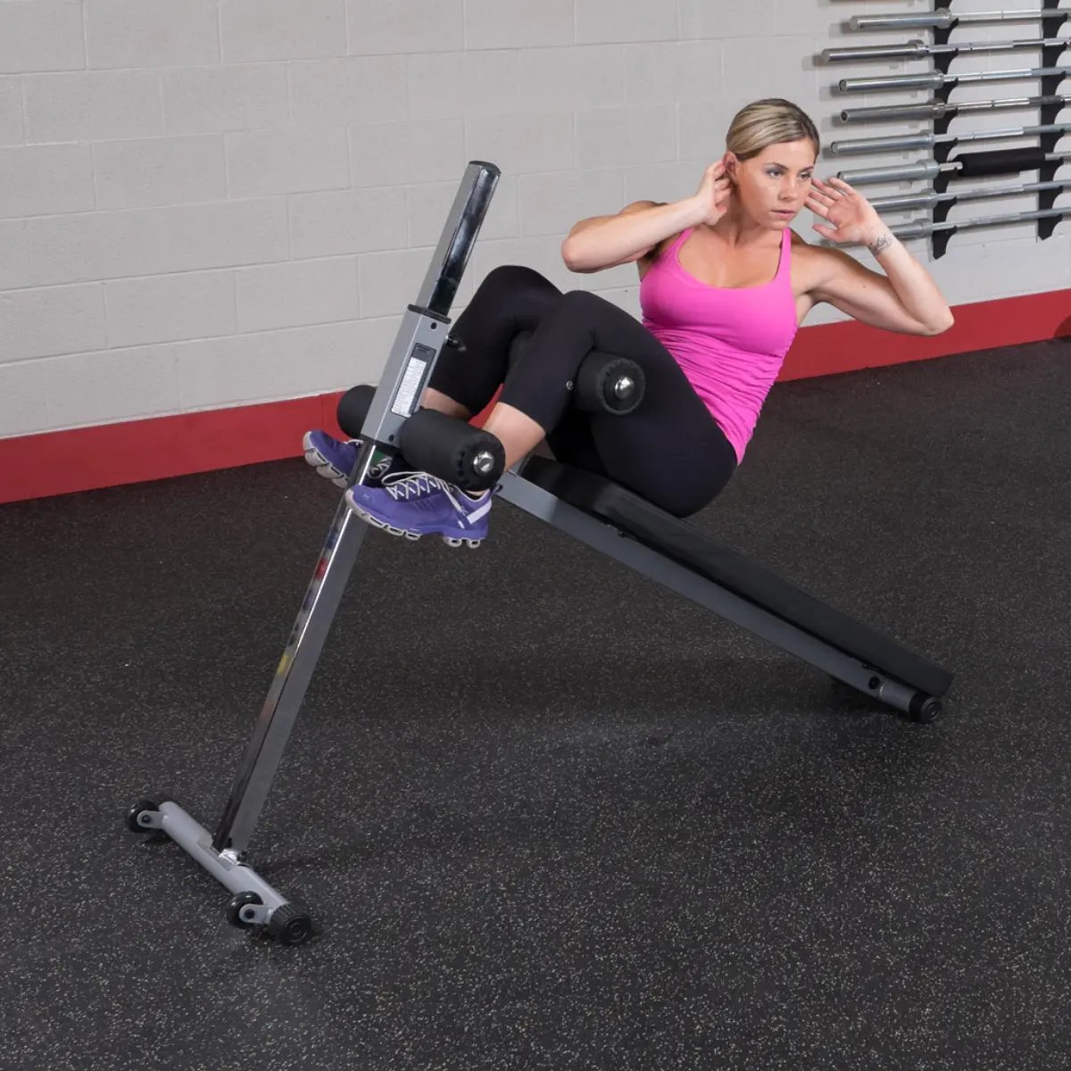 Body-Solid GAB60B Pro Style Buikspierbank - Buikspiertrainers - Buikspierbank - Fitnessbank - Zwart