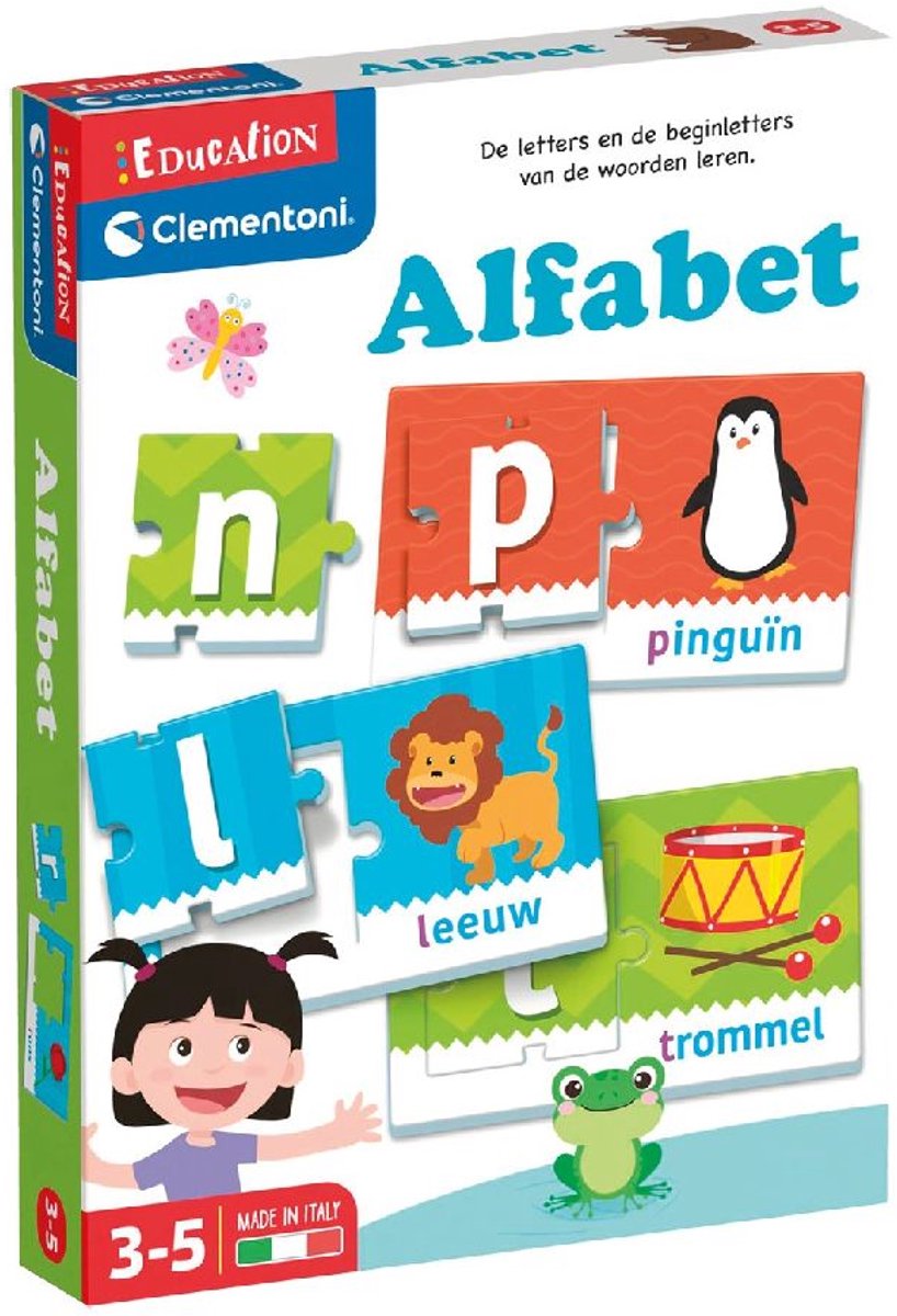 Clementoni - Letters leren - Eerste alfabet - Stukken voor kinderen - Alleen of samen spelen - Educatief Speelgoed - 3-5 jaar — afbeelding 7