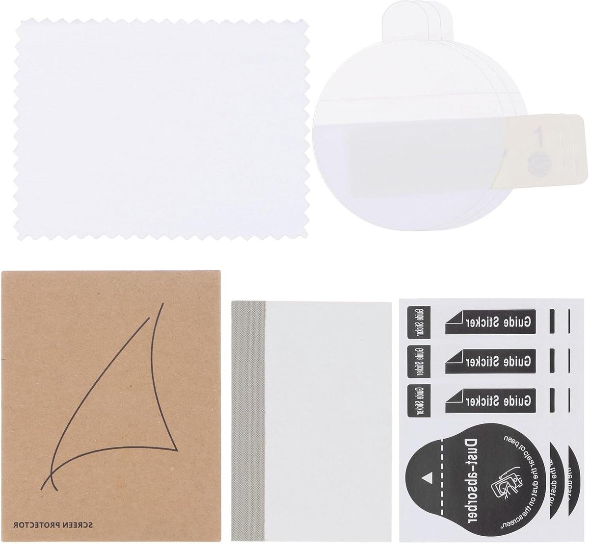 Allecto plus - Displaybeschermfolie voor horloges, 27 mm - Krasbestendig en waterdicht - Universele smartwatch schermbeschermfolie - HD kwaliteit.