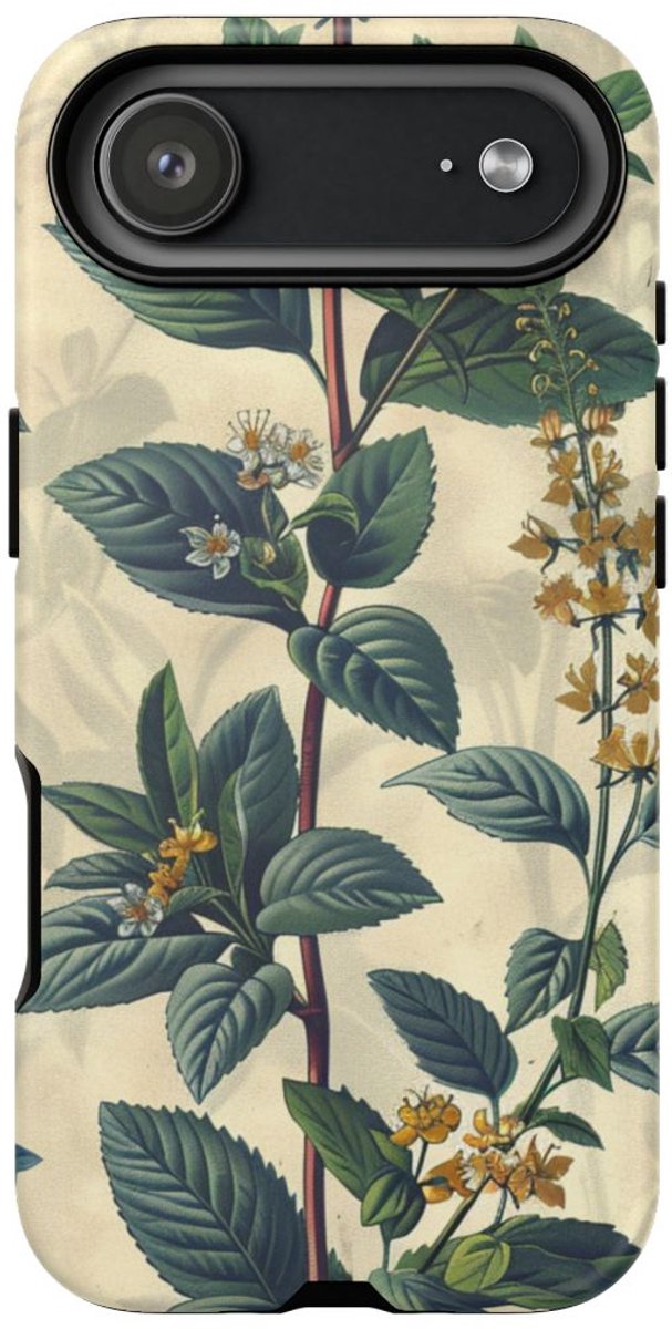 Vintage Botanisch Kruidenpatroon – Telefoonhoesje Geschikt voor iPhone 17 Air
