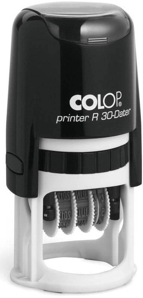 Datumstempel Printer met Rond Stempel, Zwart