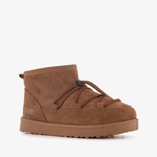 Braqeez gevoerde meisjes boots bruin - Maat 33