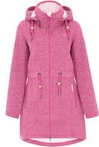 Nadeer Womens hoorn knop fleece dikke jas capuchon winter warme jas
