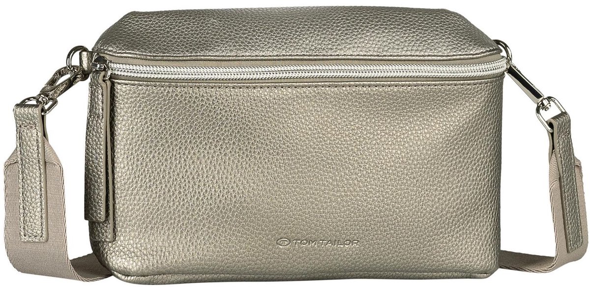 TOM TAILOR schoudertas Orla Belt Bag Metallic Grey grijs