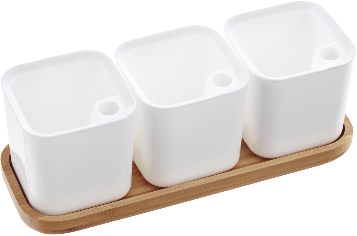 Kruidentuintje EDEN, set van 3, wit
