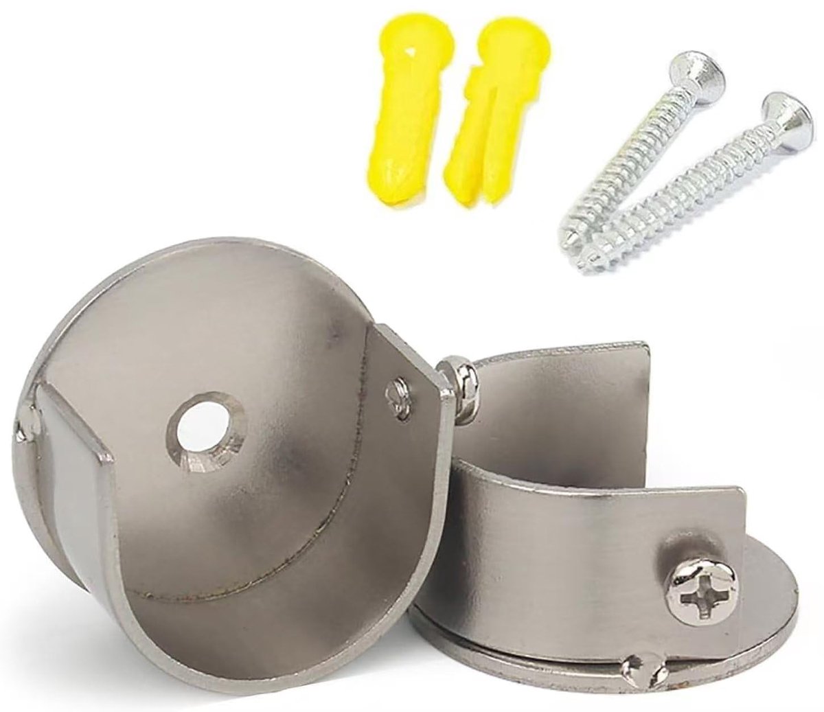 Azomor® Set van 2 stevige metalen wandhouders voor gordijnroedes van 28 mm