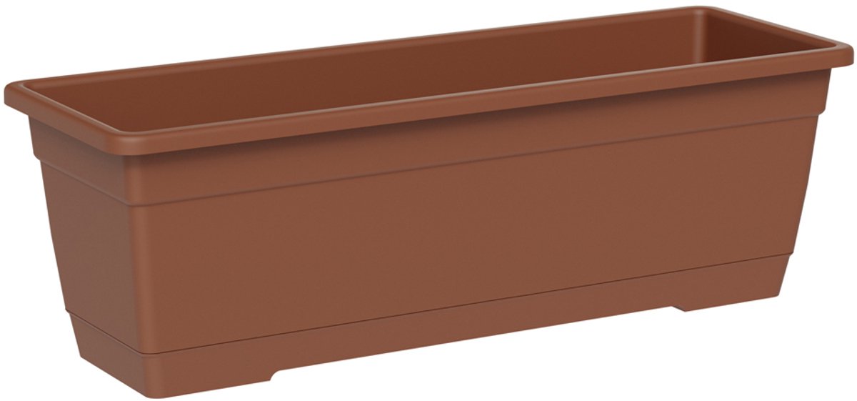 tera Plantenbak BIRKA Clay bruin rechthoekig 50 cm