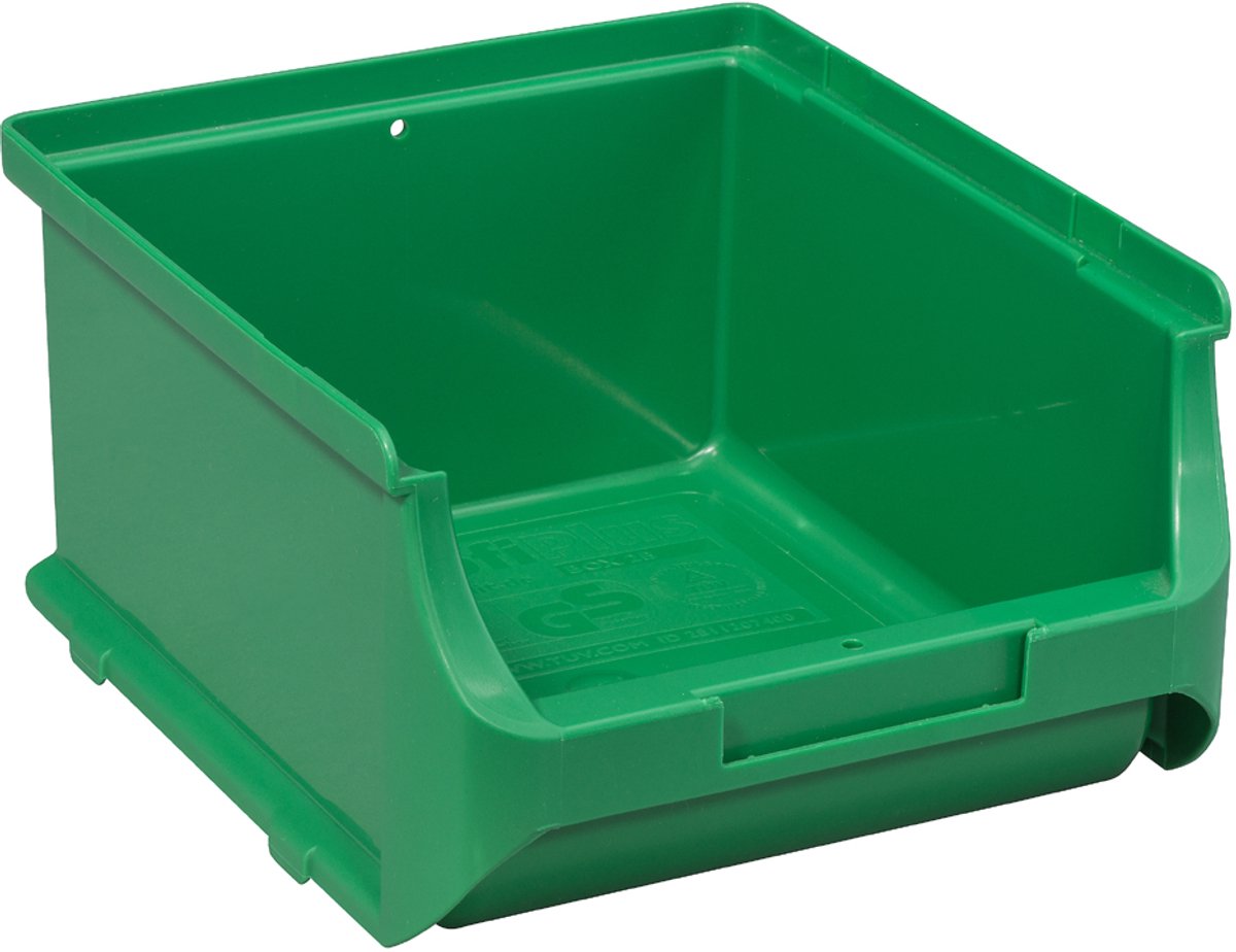Allit stapelbare opslagbak ProfiPlus Box 2B groen 135x160x82mm