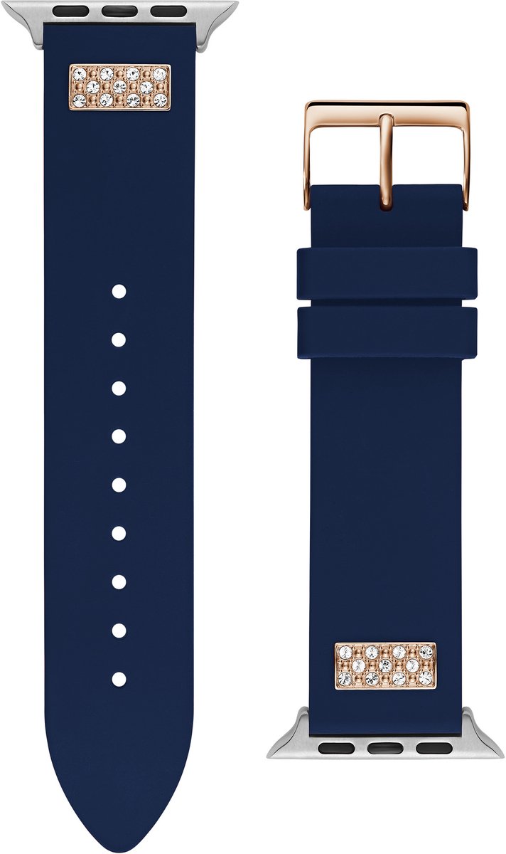 Guess Guess Apple Band Verstelbaar (42Mm-44Mm) Marine Armband: 100% Siliconen Not Applicable CS3004S3