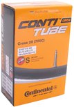 Oranje doos voor Conti Tube Cross 28 (700C) binnenband met Presta ventiel, maten 32-622 tot 700x47c.