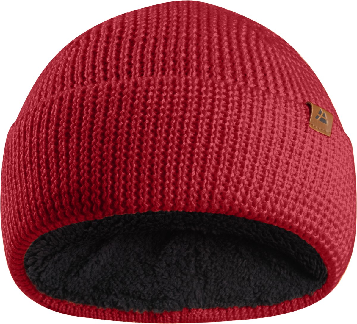 DANISH ENDURANCE Beanie met Merinowol voor Kinderen- Fleece Binnenvoering - Ultrawarm - Rood