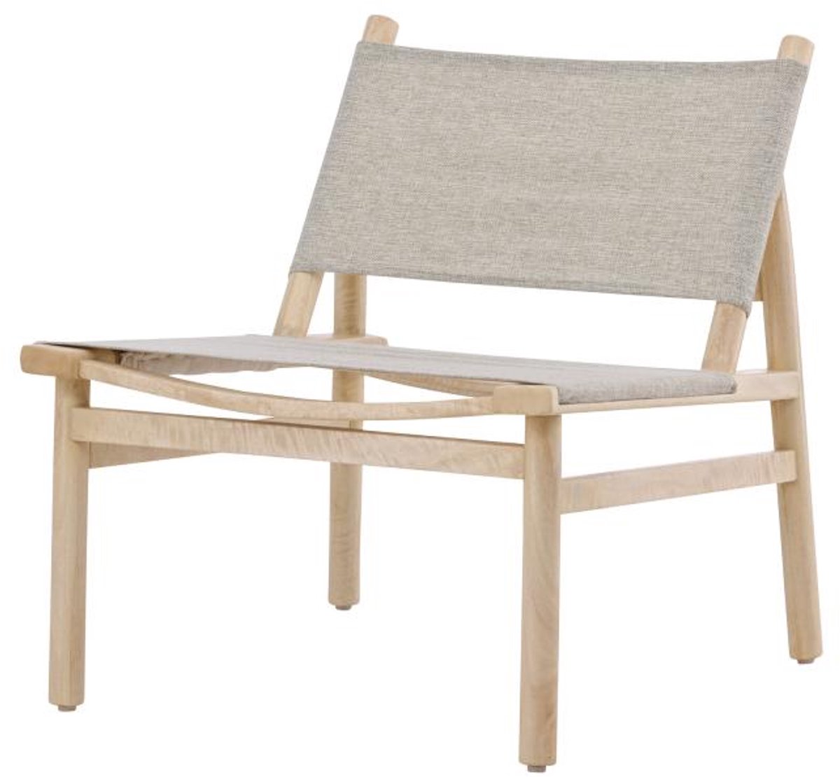 Svea Torres fauteuil - mangohout - naturel/grijs