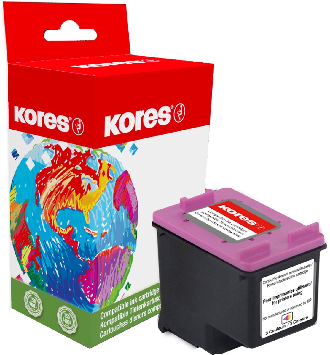 Kores inktcartridge geel - vervangt HP F6T83AE/973X